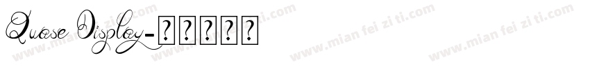 Quase Display字体转换